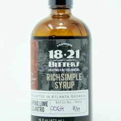 My Bottle Butler 18:21 Jalapeno Lime Cilantro Syrup 16Oz MIXERS