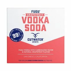 My Bottle Butler Cutwater Vodka Soda Grapefruit 4 Pack