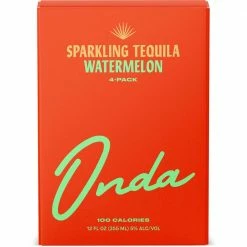 My Bottle Butler Canned Cocktails Onda Sparkling Watermelon Tequila 4pk