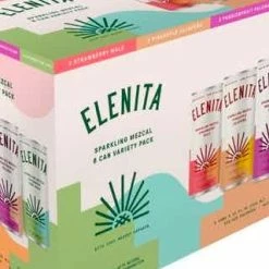 My Bottle Butler Elenita Sparkling Mezcal Variety 8pkc Canned Cocktails