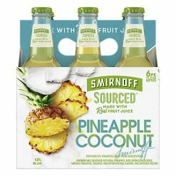 My Bottle Butler Smirnoff Pineapple Coconut 6 Pack Bottle Ready To Drink