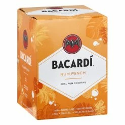 My Bottle Butler Canned Cocktails Bacardi Rum Punch 4pk