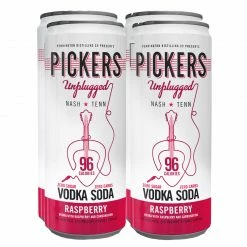 My Bottle Butler Pickers Raspberry Vodka Soda 4 Pack